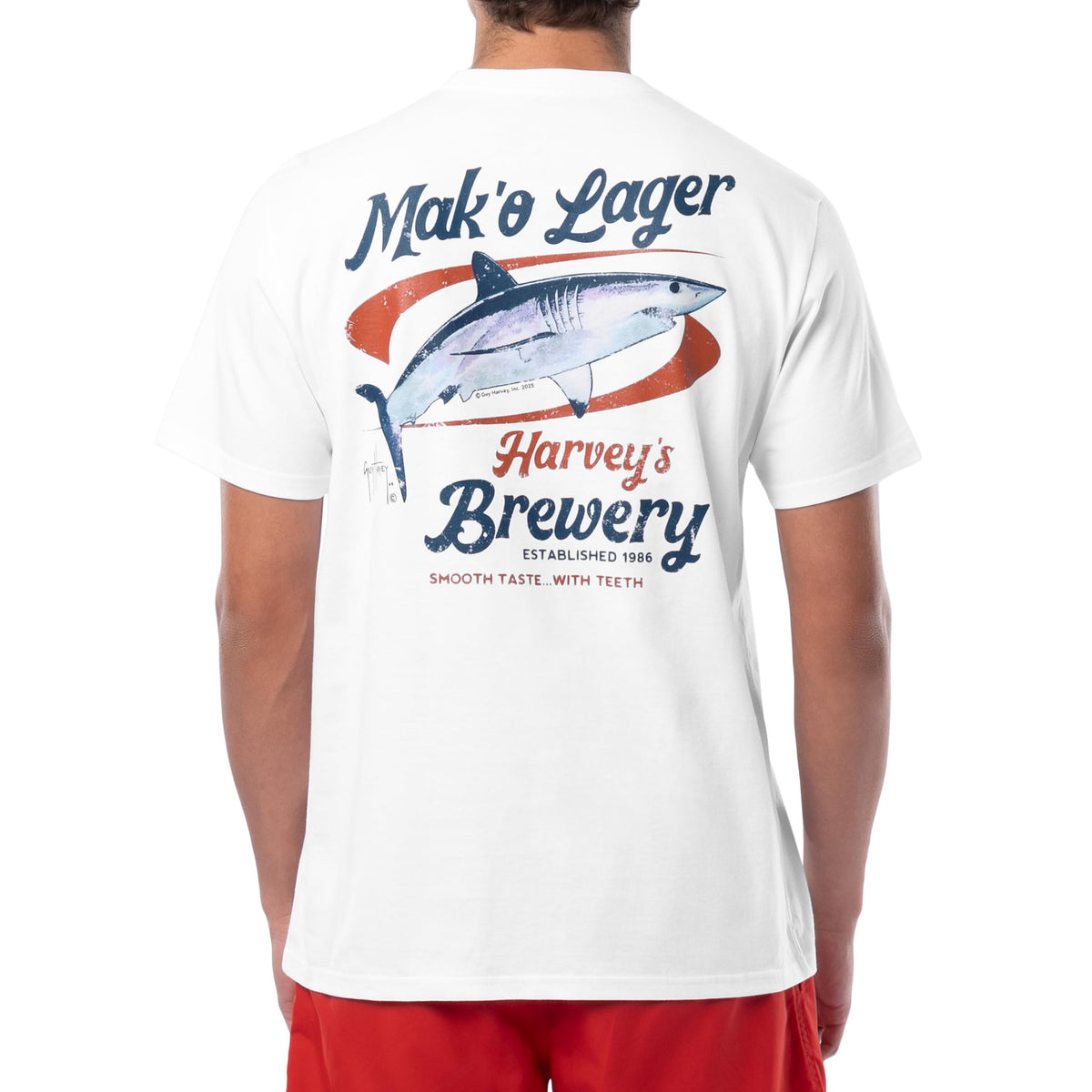 Guy Harvey Men’s Short Sleeve OG Cotton Graphic Pocket T-Shirt