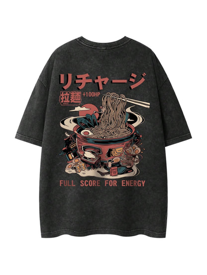 VIPWOLF Men's Graphic Vinatge Oversized Short Sleeve Tee Shirt