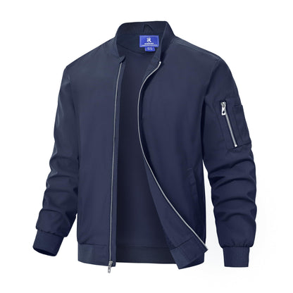Rapoo Men's Windbreaker Jacket Lightweight Waterproof Full Zip