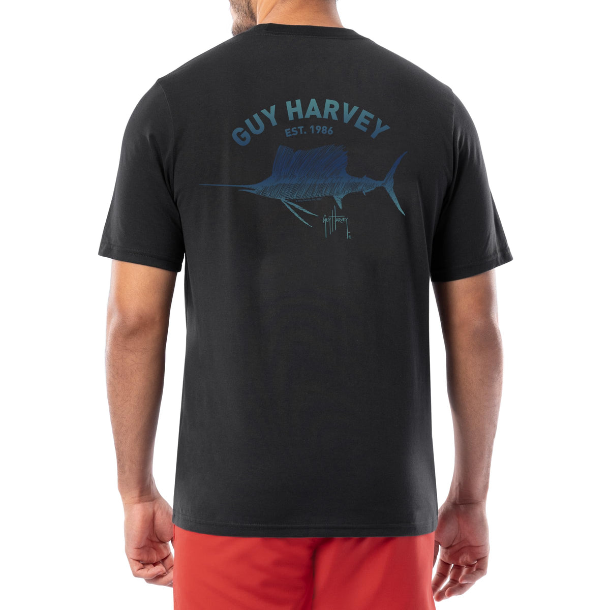 Guy Harvey Men’s Short Sleeve OG Cotton Graphic Pocket T-Shirt