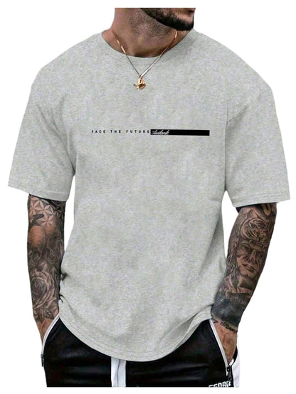 SOLY HUX Men's Letter Print Graphic Tees Summer Short Sleeve T Shirt