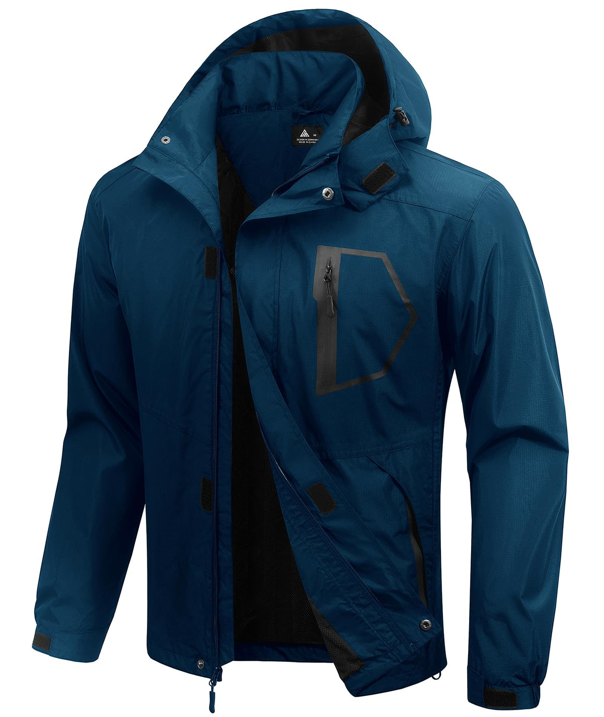 SWISSWELL Mens lined Rain Jacket Waterproof Windbreaker Breathable Raincoat