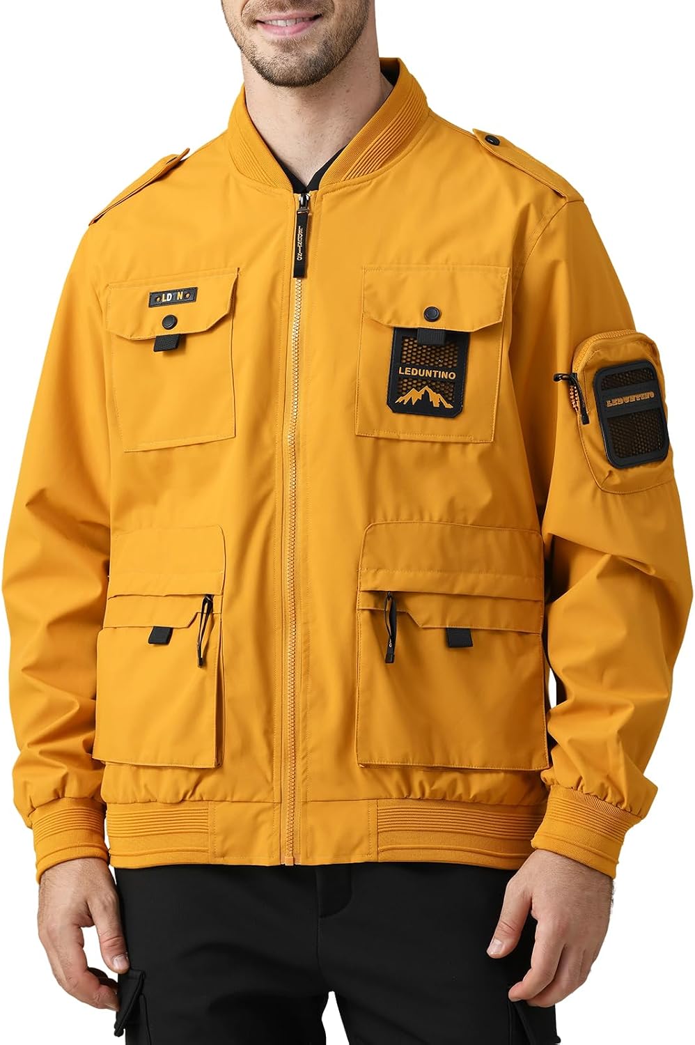 Men's Bomber Jacket, Lightweight Casual Spring Fall Windbreaker, Travel Hiking Golf Jackets