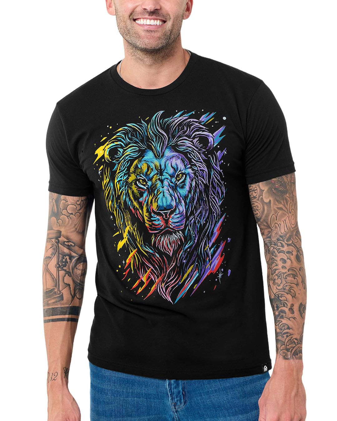 Graphic Tees for Men Cool Art Short Sleeve T-Shirts Soft Slim Fit S-4XL