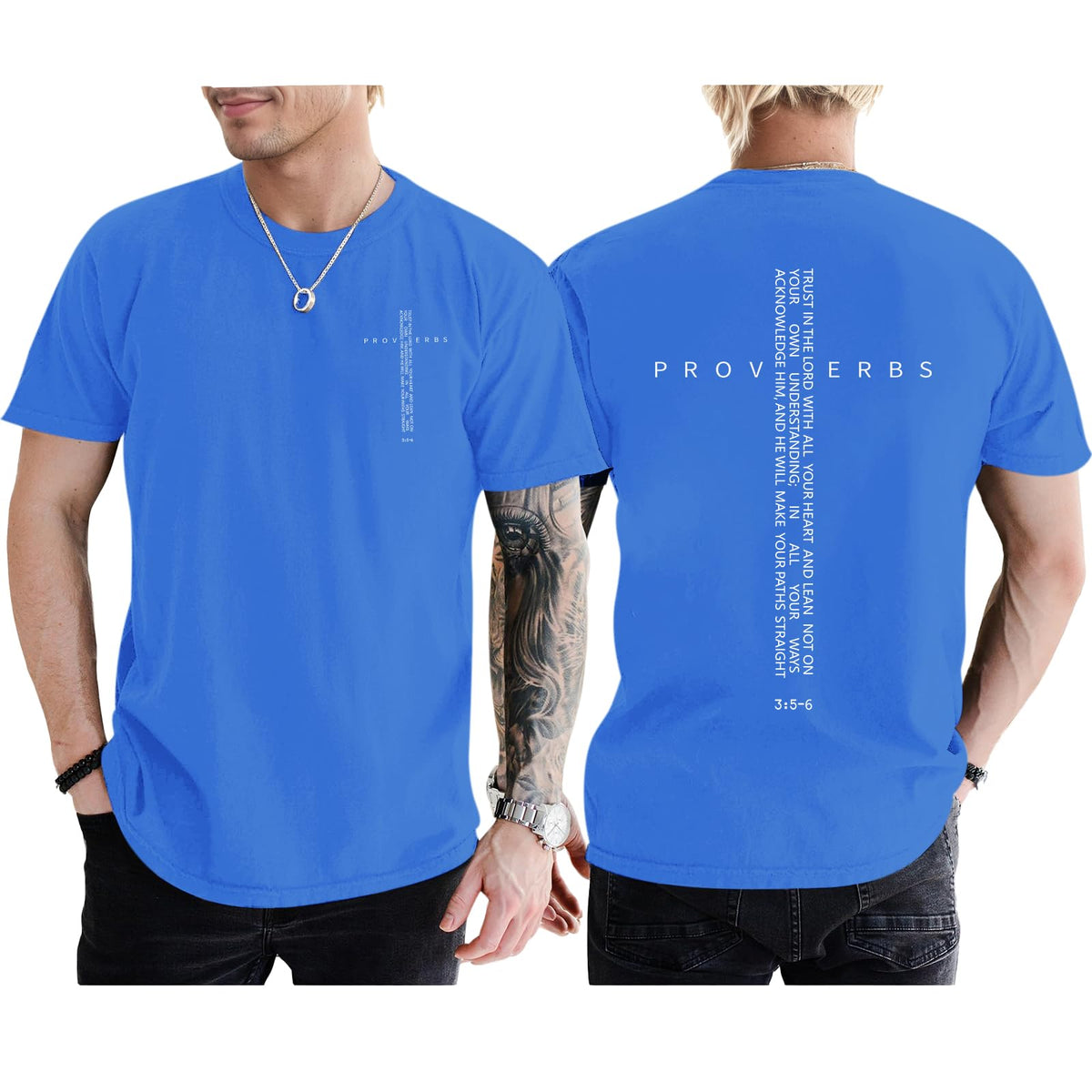 Christian Shirts for Men Vintage Religious Cross Bible Verse T-Shirt Jesus Faith Tshirt Inspirational Graphic Tees