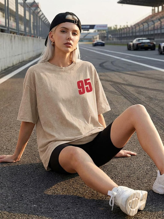 YHHR Cars Shirt for Men Women Oversized Car Racer Washed Magical Tshirt
