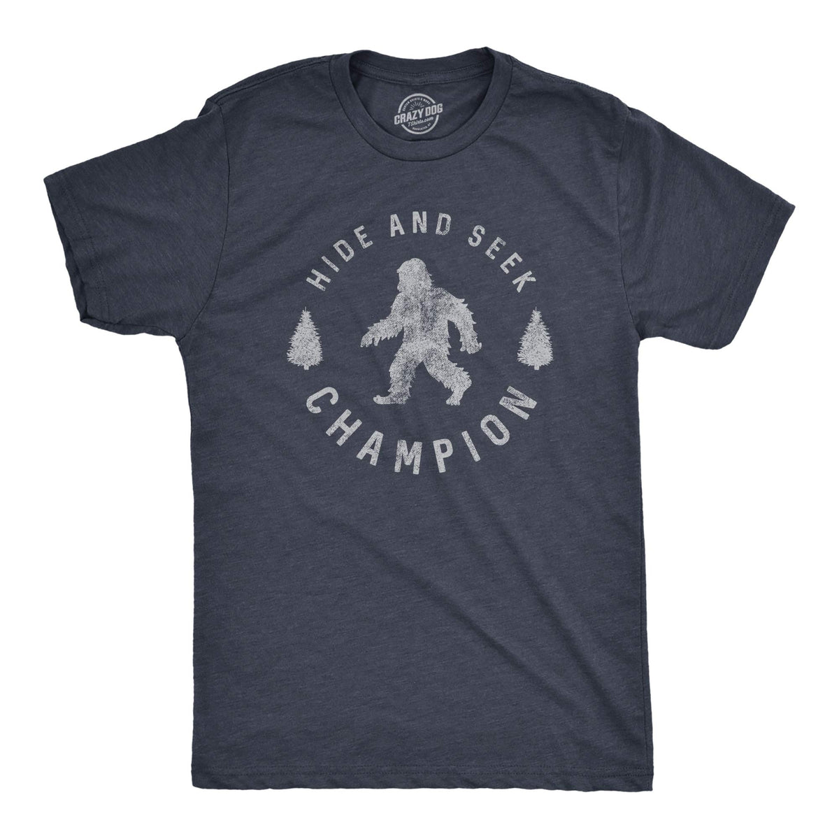 Hide and Seek Champion Funny Bigfoot Graphic Tee