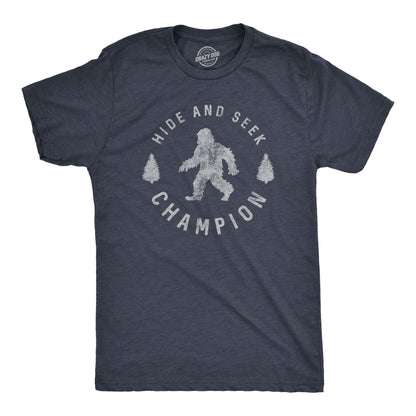 Hide and Seek Champion Funny Bigfoot Graphic Tee
