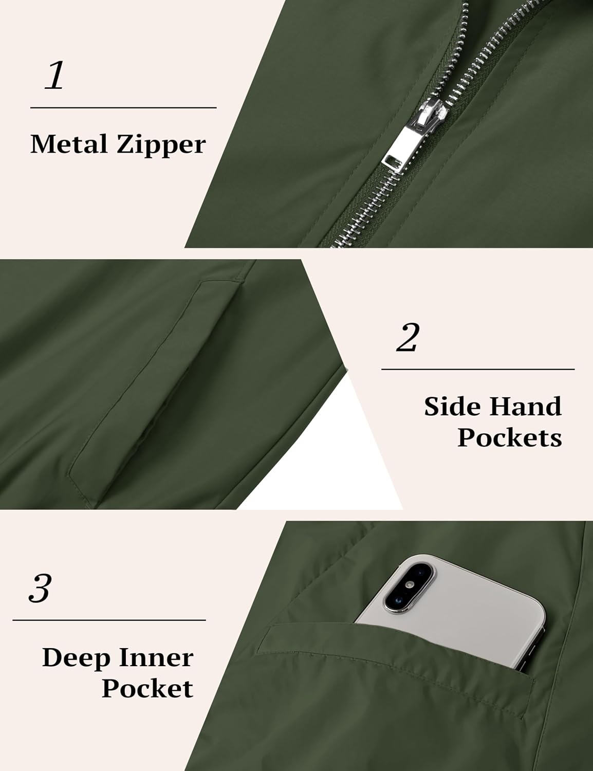 MAGCOMSEN Men's Bomber Jacket Lightweight Windbreaker Stylish Casual Jacket