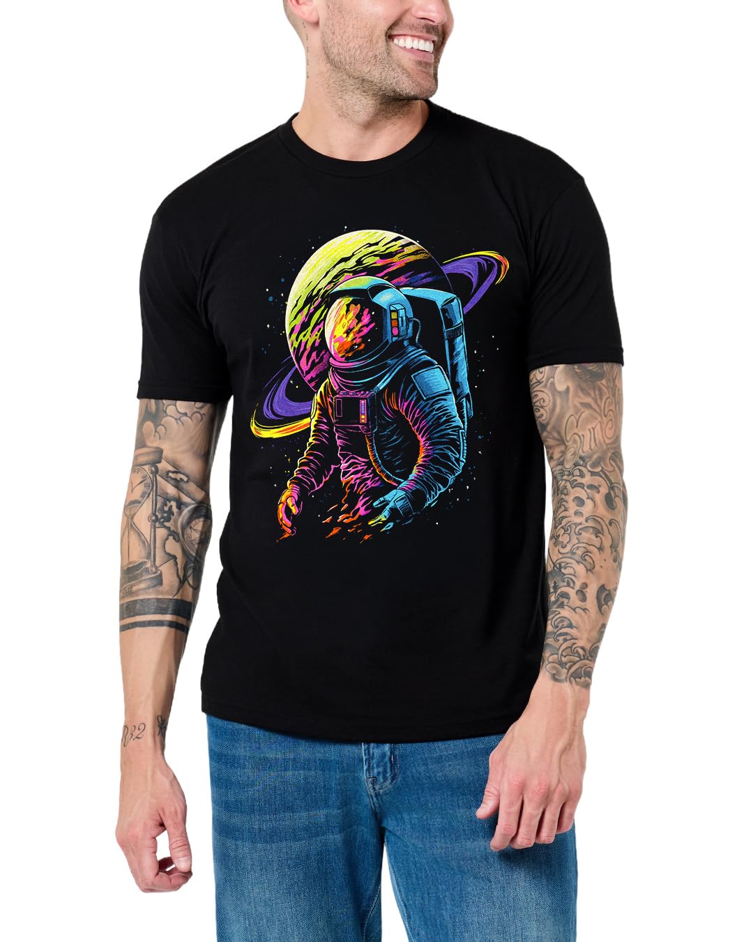 Graphic Tees for Men Cool Art Short Sleeve T-Shirts Soft Slim Fit S-4XL