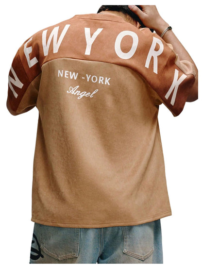 VIPWOLF Men's Graphic Vinatge Oversized Short Sleeve Tee Shirt