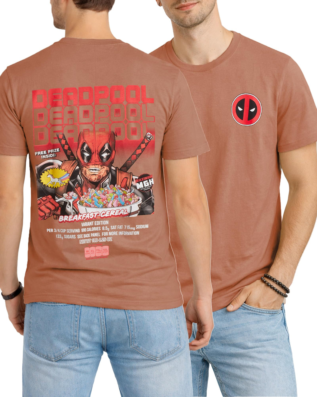 Marvel Mens Graphic Tees Short Sleeve Crewneck Cotton T-Shirts