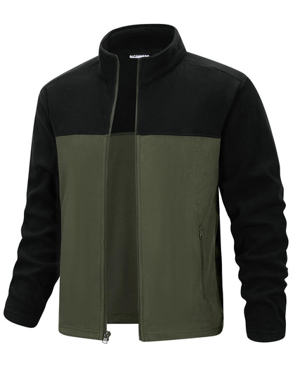 33,000ft Men's Polar Fleece Jackets Full Zip Lightweight Warm Sweater