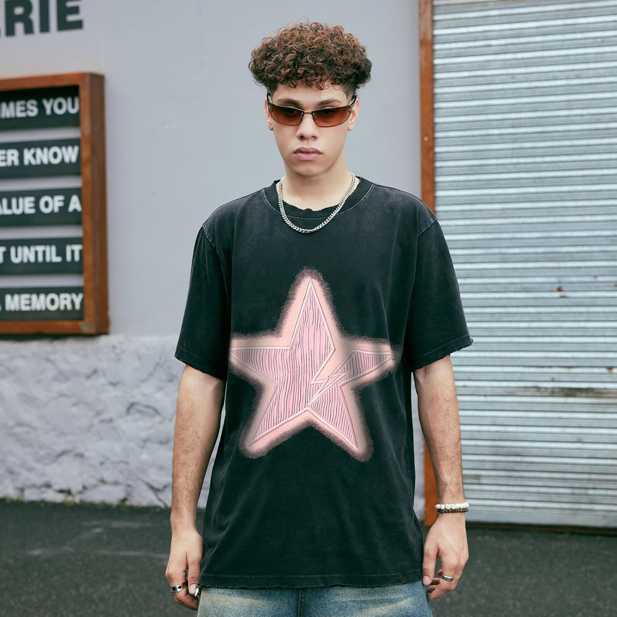 Laixton Men's Graphic Tees Shirts Unisex Vintage Cotton Tee