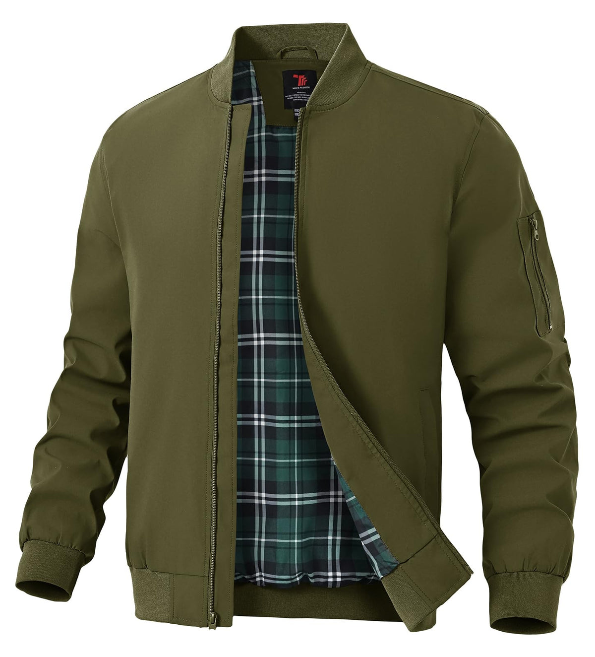 TBMPOY Men's Lightweight Jackets Casual Windbreaker Stylish Light Fall Spring Golf Work Dress Business