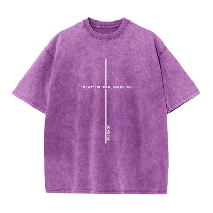 Wrenpies Christian Jesus Shirts for Men God Faith Religious Tshirt Cross Bible Verse Tops Acid Wash Oversized Graphic Tees