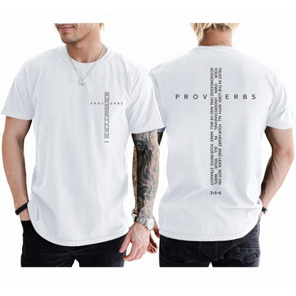 Christian Shirts for Men Vintage Religious Cross Bible Verse T-Shirt Jesus Faith Tshirt Inspirational Graphic Tees