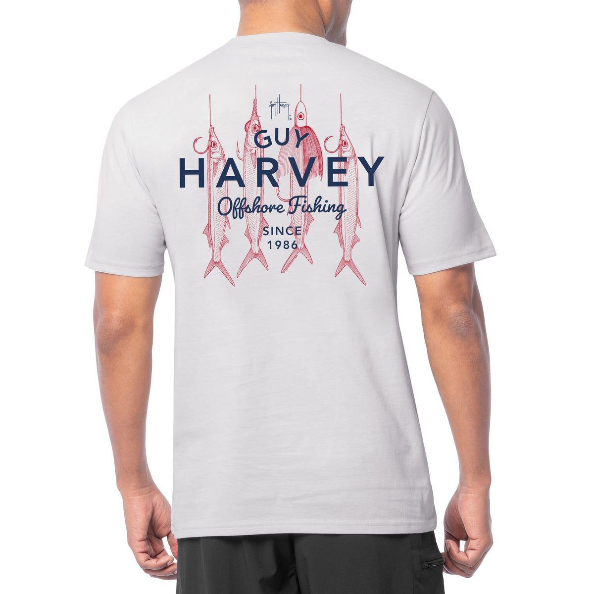Guy Harvey Men’s Short Sleeve OG Cotton Graphic Pocket T-Shirt