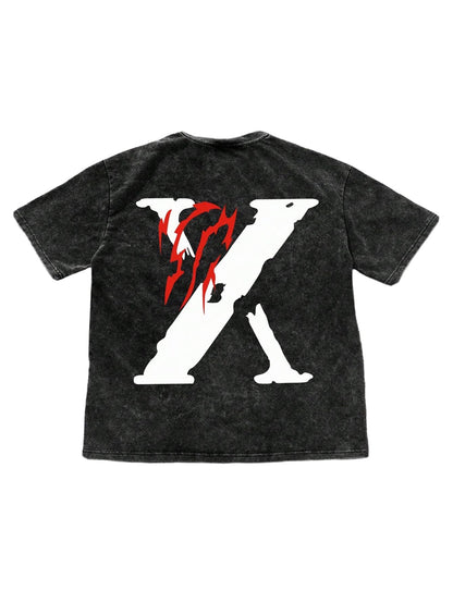 VIPWOLF Men's Graphic Vinatge Oversized Short Sleeve Tee Shirt
