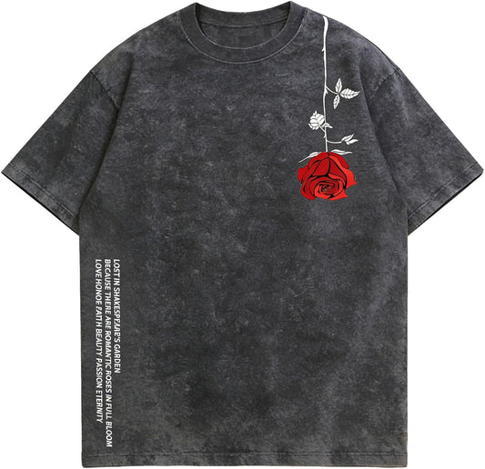 Mens Graphic Tees Oversized Creative Graffiti Short Sleeve Shirts Summer Casual Rapper Streetwear Y2k Tops Tshirt