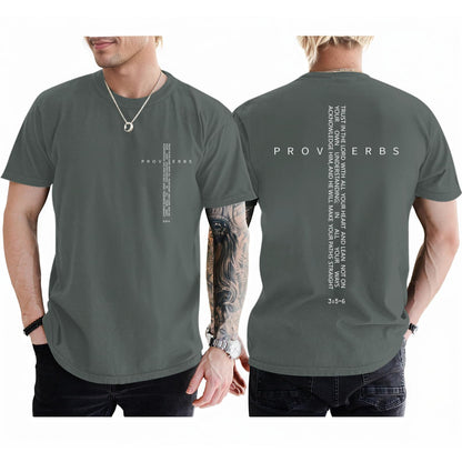 Christian Shirts for Men Vintage Religious Cross Bible Verse T-Shirt Jesus Faith Tshirt Inspirational Graphic Tees
