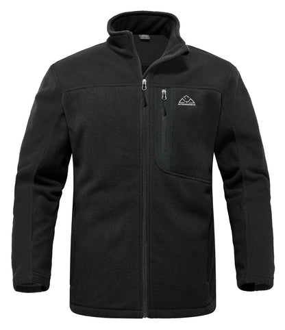 Rdruko Men's Fleece Jackets Full Zip Lightweight Outdoor Hiking Jackets