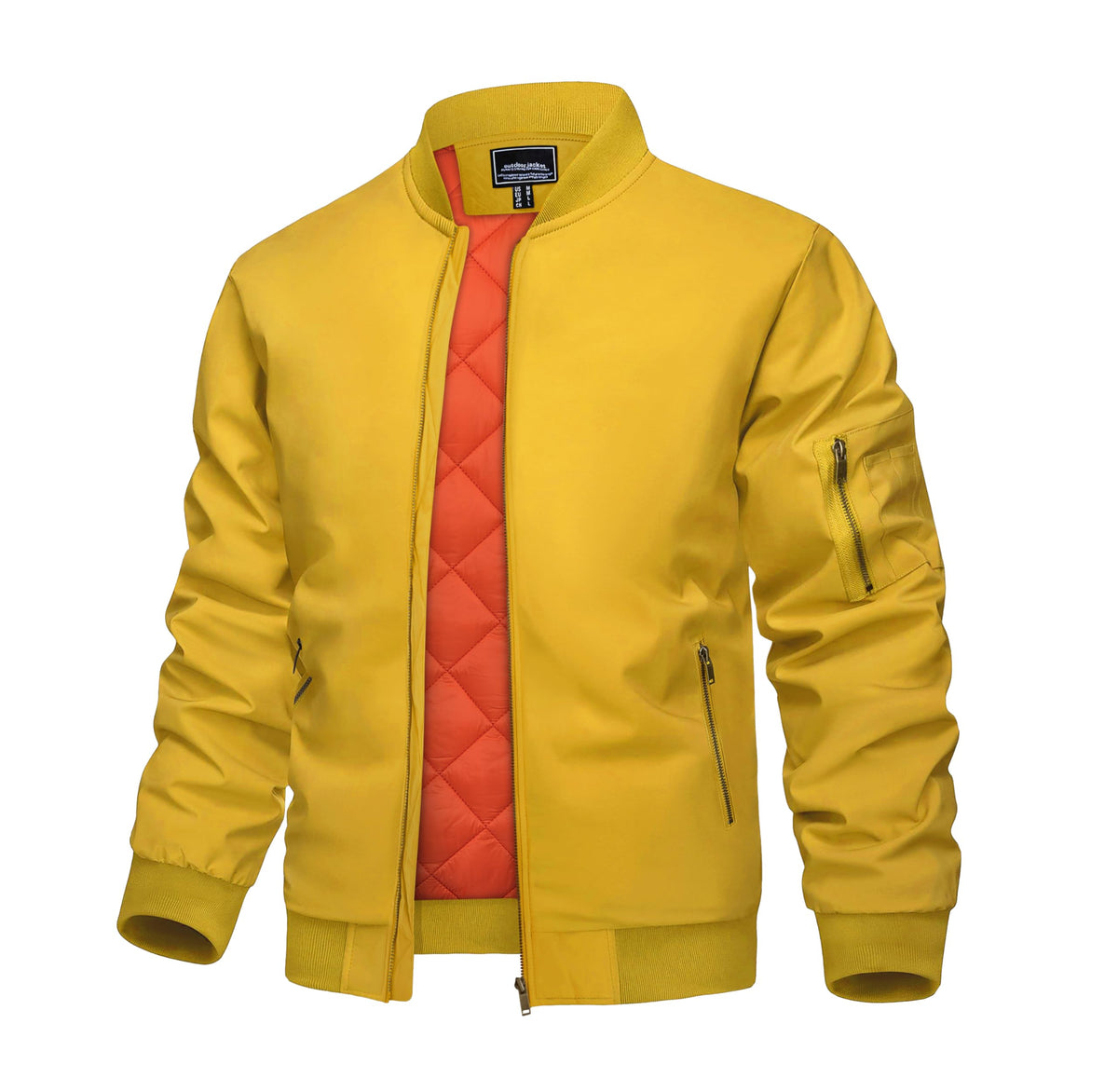 KEFITEVD Men's Bomber Jackets Fall Winter Warm Windbreaker Casual Coats