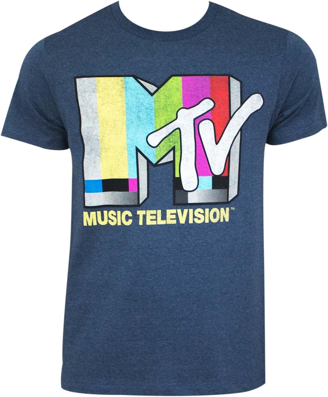 MTV Men’s Retro Logo T-Shirt - Officially Licensed Short Sleeve Graphic Tee, Adult Unisex Fit