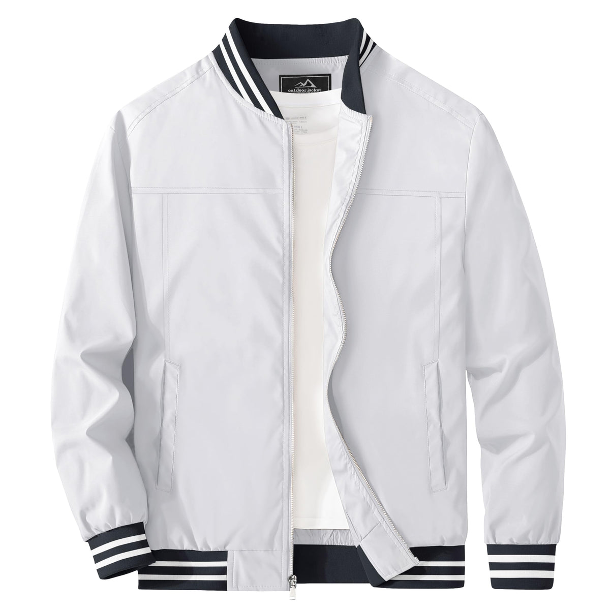 MAGCOMSEN Men's Bomber Jacket Lightweight Windbreaker Stylish Casual Jacket