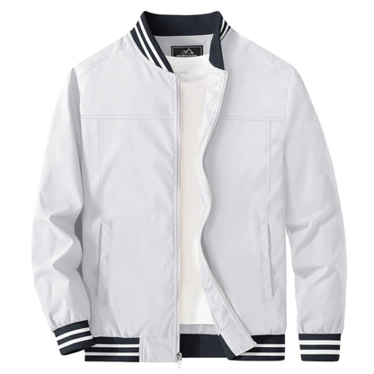 MAGCOMSEN Men's Bomber Jacket Lightweight Windbreaker Stylish Casual Jacket