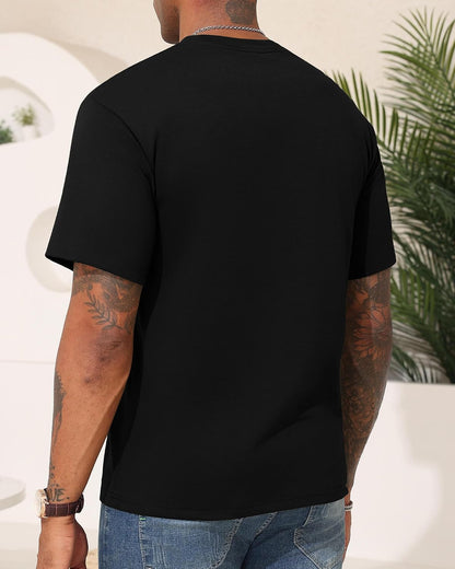 Aiyino Men's Los Angeles Tee – Minimalist 100% Cotton Casual Graphic Top