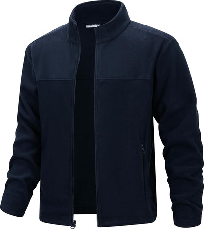 33,000ft Men's Polar Fleece Jackets Full Zip Lightweight Warm Sweater