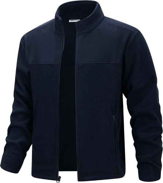 33,000ft Men's Polar Fleece Jackets Full Zip Lightweight Warm Sweater