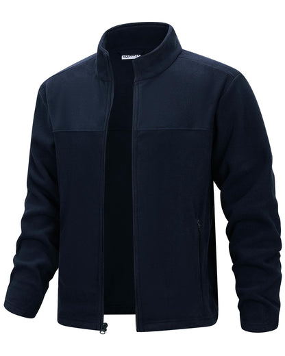 33,000ft Men's Polar Fleece Jackets Full Zip Lightweight Warm Sweater