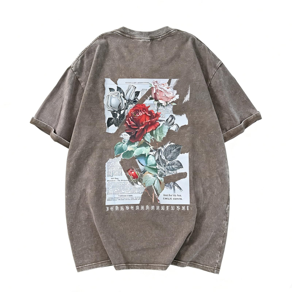 Mens Washed T Shirt Distressed Graphic Tees Oversized Short Sleeve Tops Shirts