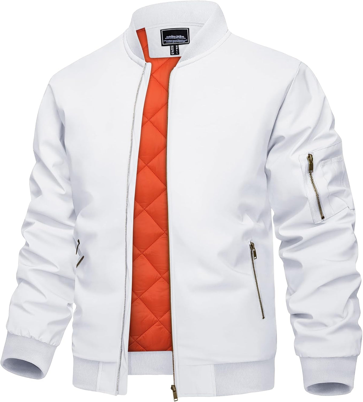 KEFITEVD Men's Bomber Jackets Fall Winter Warm Windbreaker Casual Coats