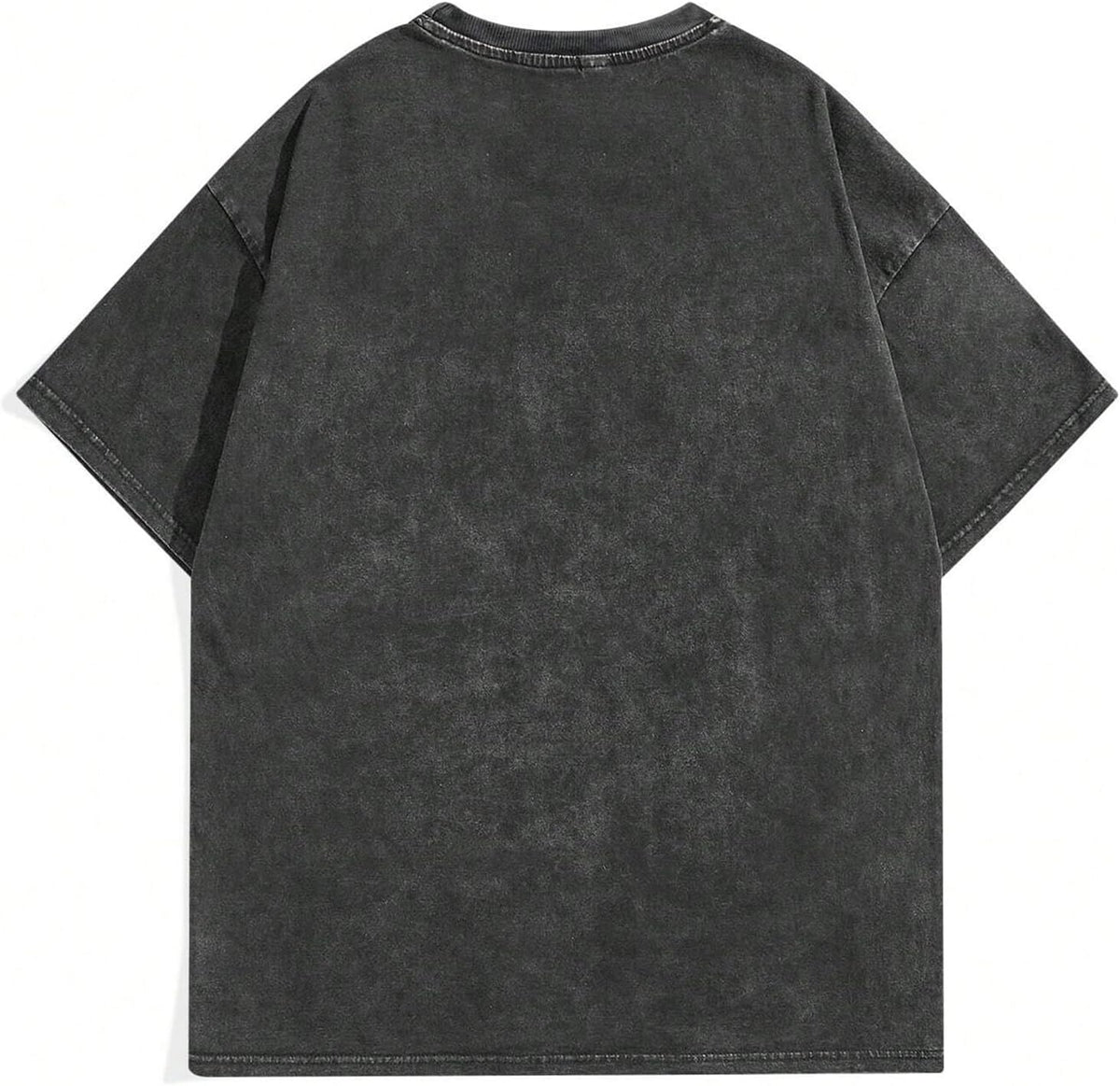 Graphic Tees Men Acid Washed Y2K Gothic Vintage Streetwear Cotton T-Shirt