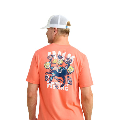 HUK Mens Fishing Graphic Tee, Performance Short Sleeve, Quick-Dry