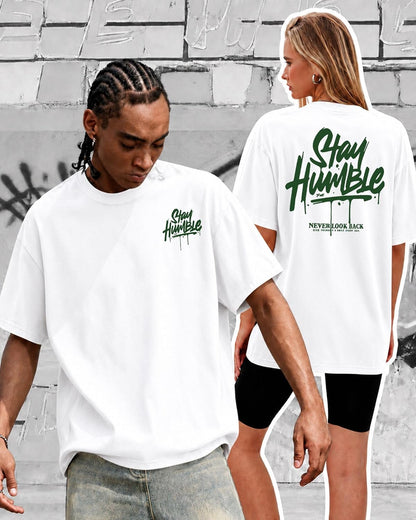 KUYIGO Men's Stay Humble Graphic T Shirt Casual Streetwear Cotton Tee