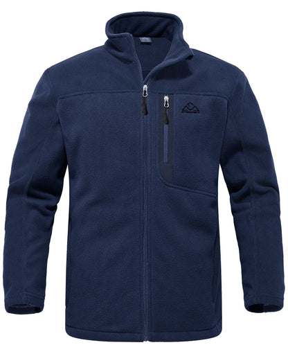 Rdruko Men's Fleece Jackets Full Zip Lightweight Outdoor Hiking Jackets
