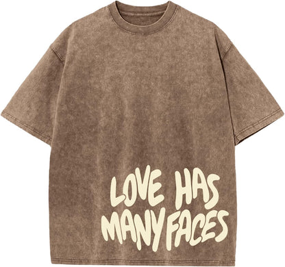 Mens Graphic Tees Oversized Streetwear Grunge Shirts Vintage Baggy Shirt Y2k Harajuku Letter Print Acid Wash Tshirt