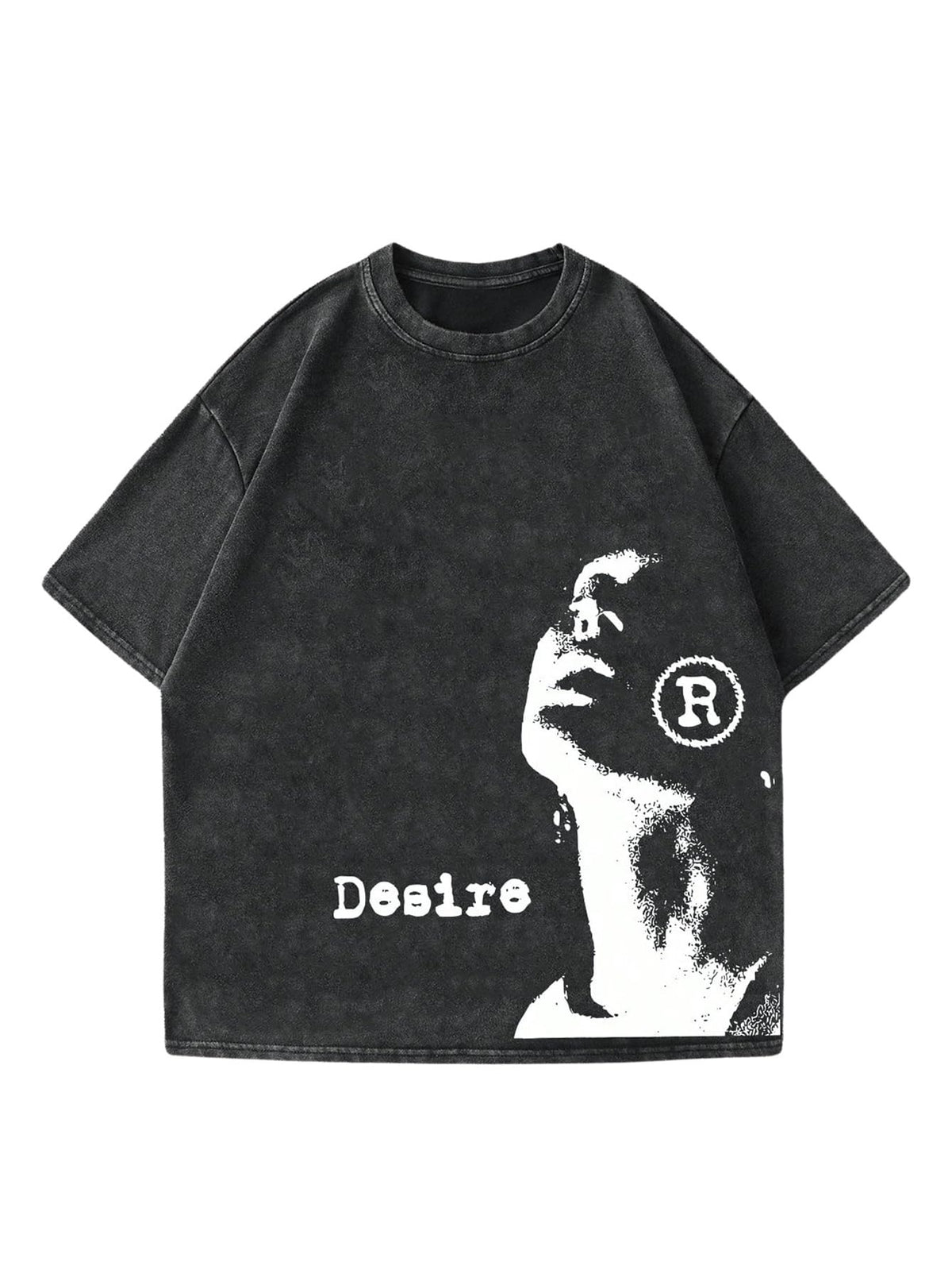 VIPWOLF Men's Graphic Vinatge Oversized Short Sleeve Tee Shirt