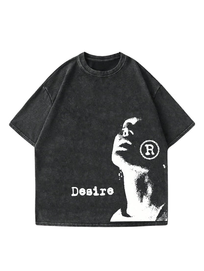 VIPWOLF Men's Graphic Vinatge Oversized Short Sleeve Tee Shirt