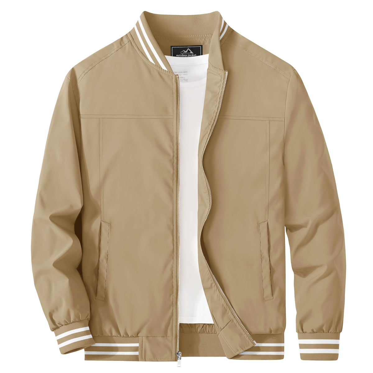 MAGCOMSEN Men's Bomber Jacket Lightweight Windbreaker Stylish Casual Jacket