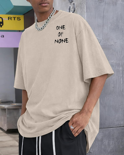 KUYIGO Mens Vintage Washed Graphic T Shirt Oversized Unisex Cotton Tee
