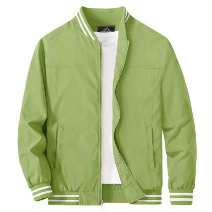 MAGCOMSEN Men's Bomber Jacket Lightweight Windbreaker Stylish Casual Jacket