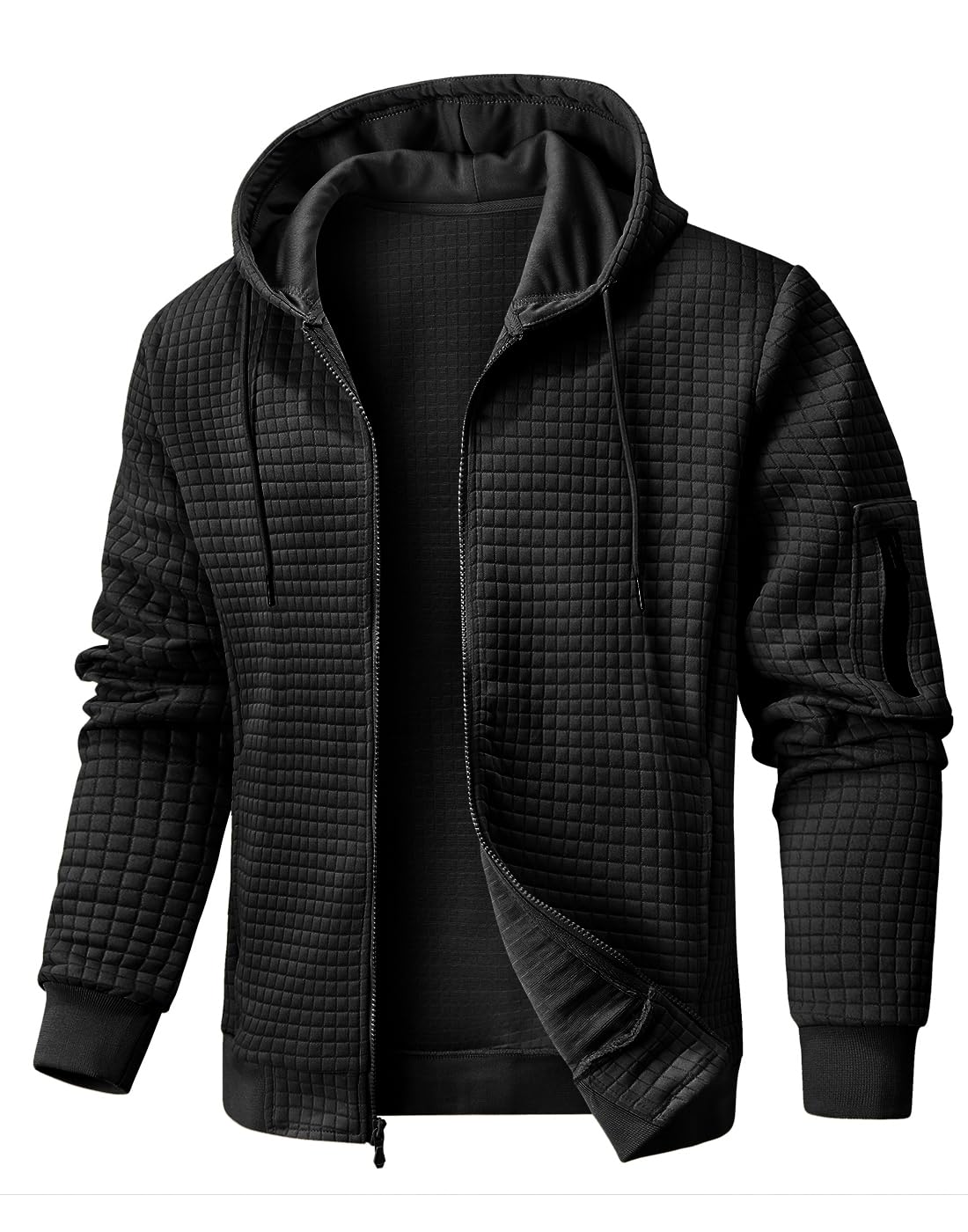Wizoat Mens Zip Up Hoodie Full-Zip Sweatshirt Lightweight Hooded Jackets