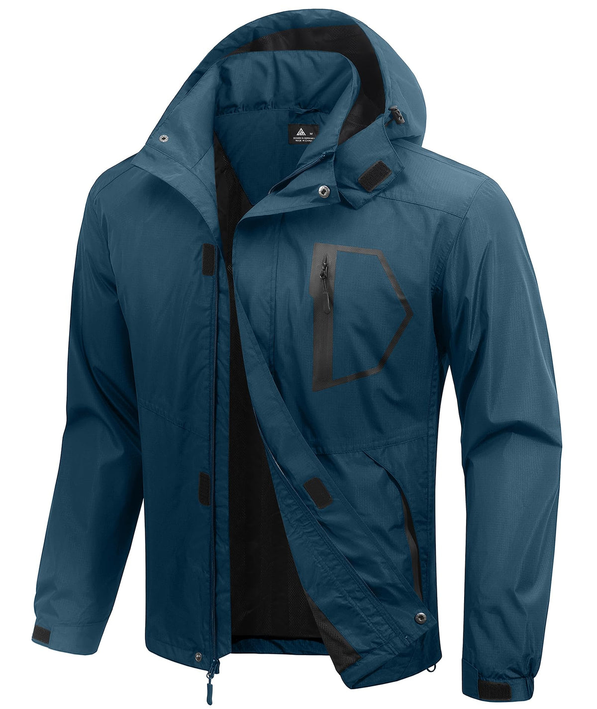 SWISSWELL Mens lined Rain Jacket Waterproof Windbreaker Breathable Raincoat