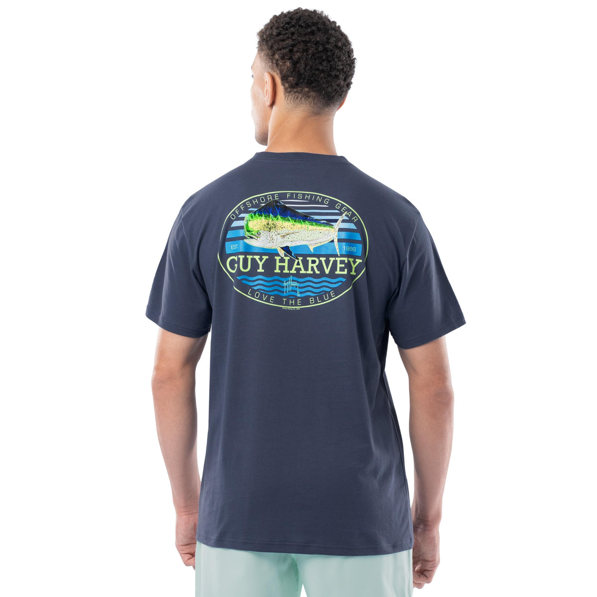 Guy Harvey Men’s Short Sleeve OG Cotton Graphic Pocket T-Shirt
