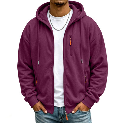 Mens Zip Up Hoodie Fall Essentials Jackets Light Weight Long Sleeve Hoodies